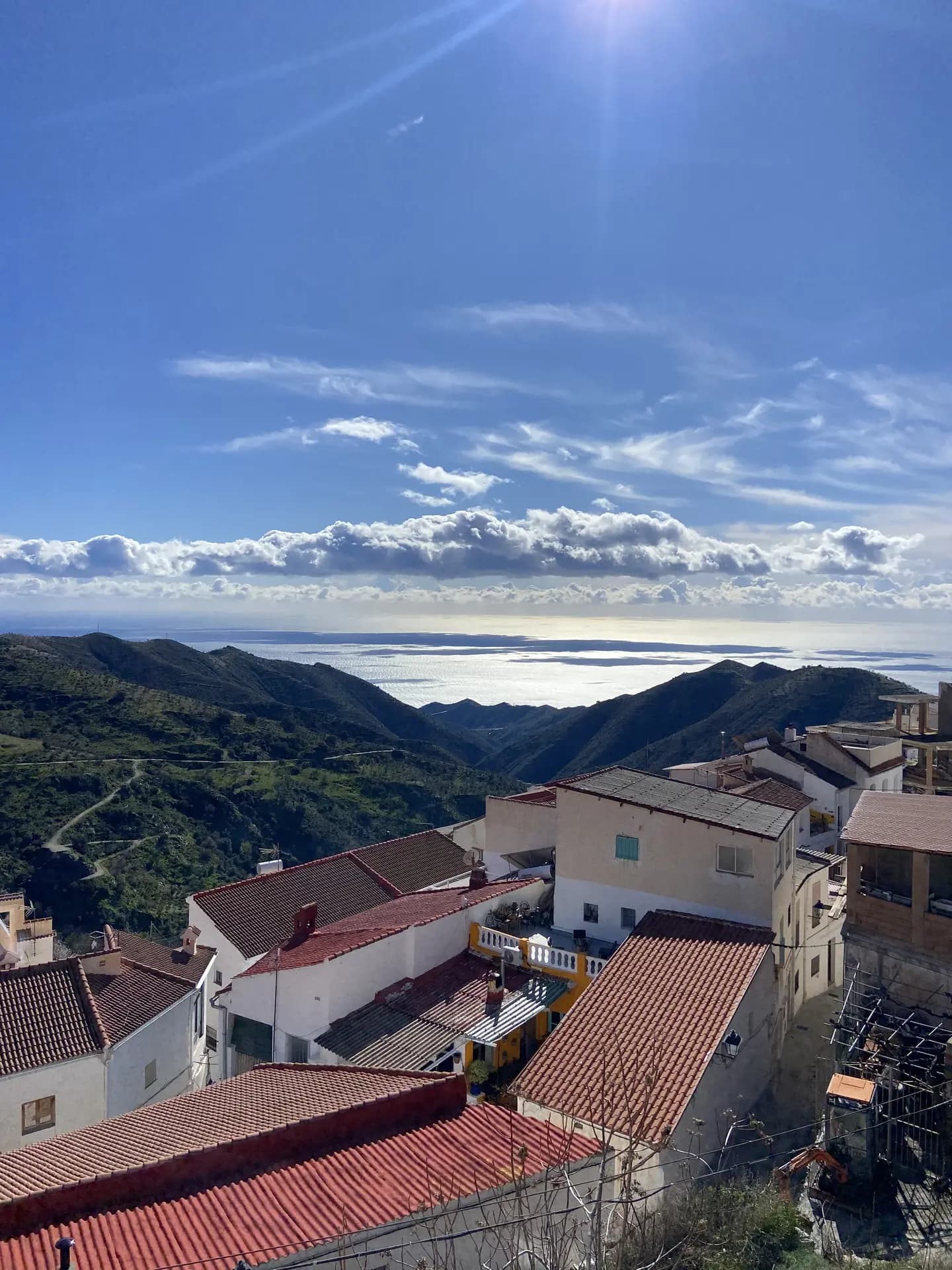 Clifftop view of the Mediterranean