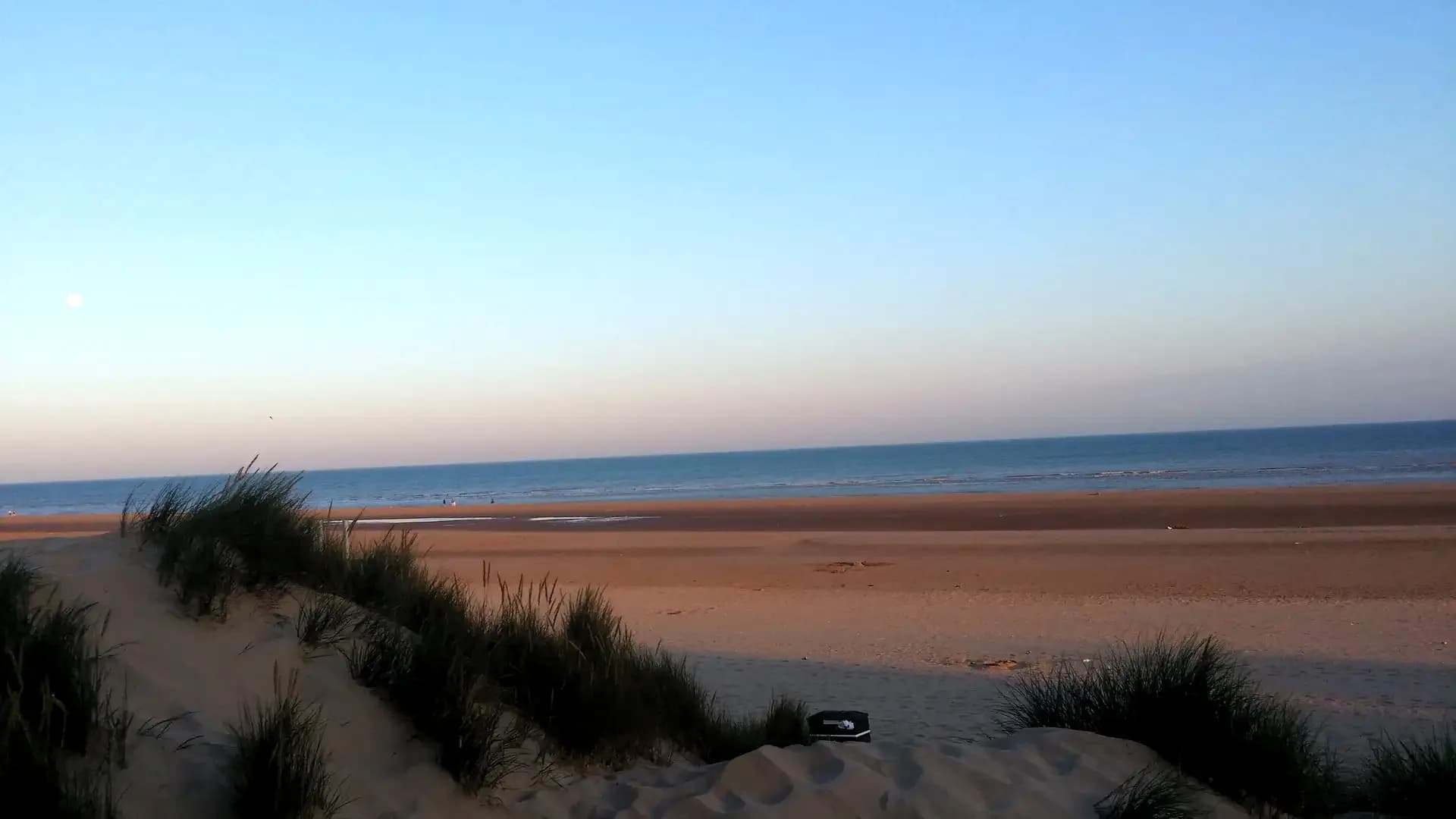 Evening beach on the coast of Andalusia, Spain