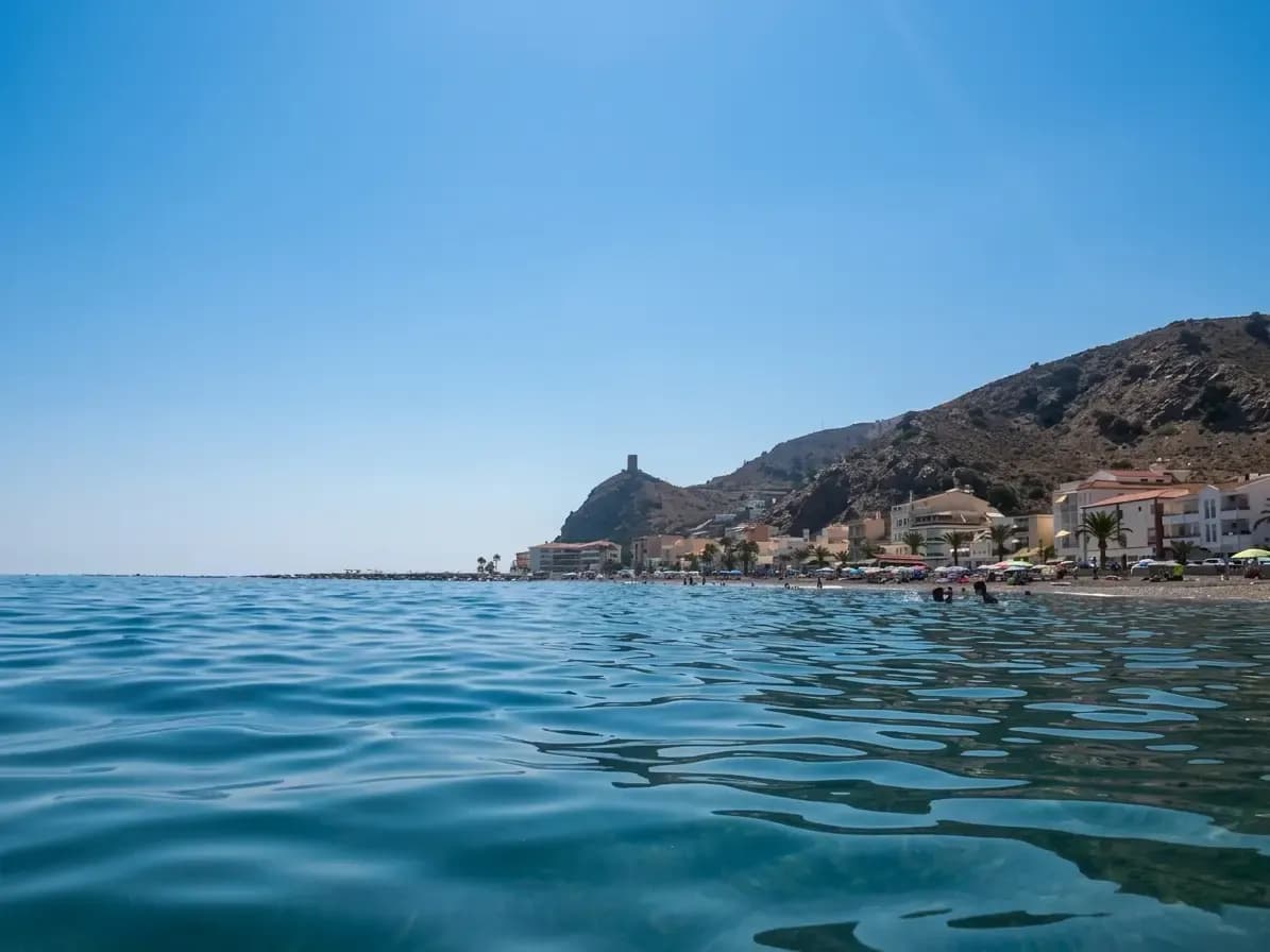 Swimming in the clear turquoise Mediterranean, southern Spain